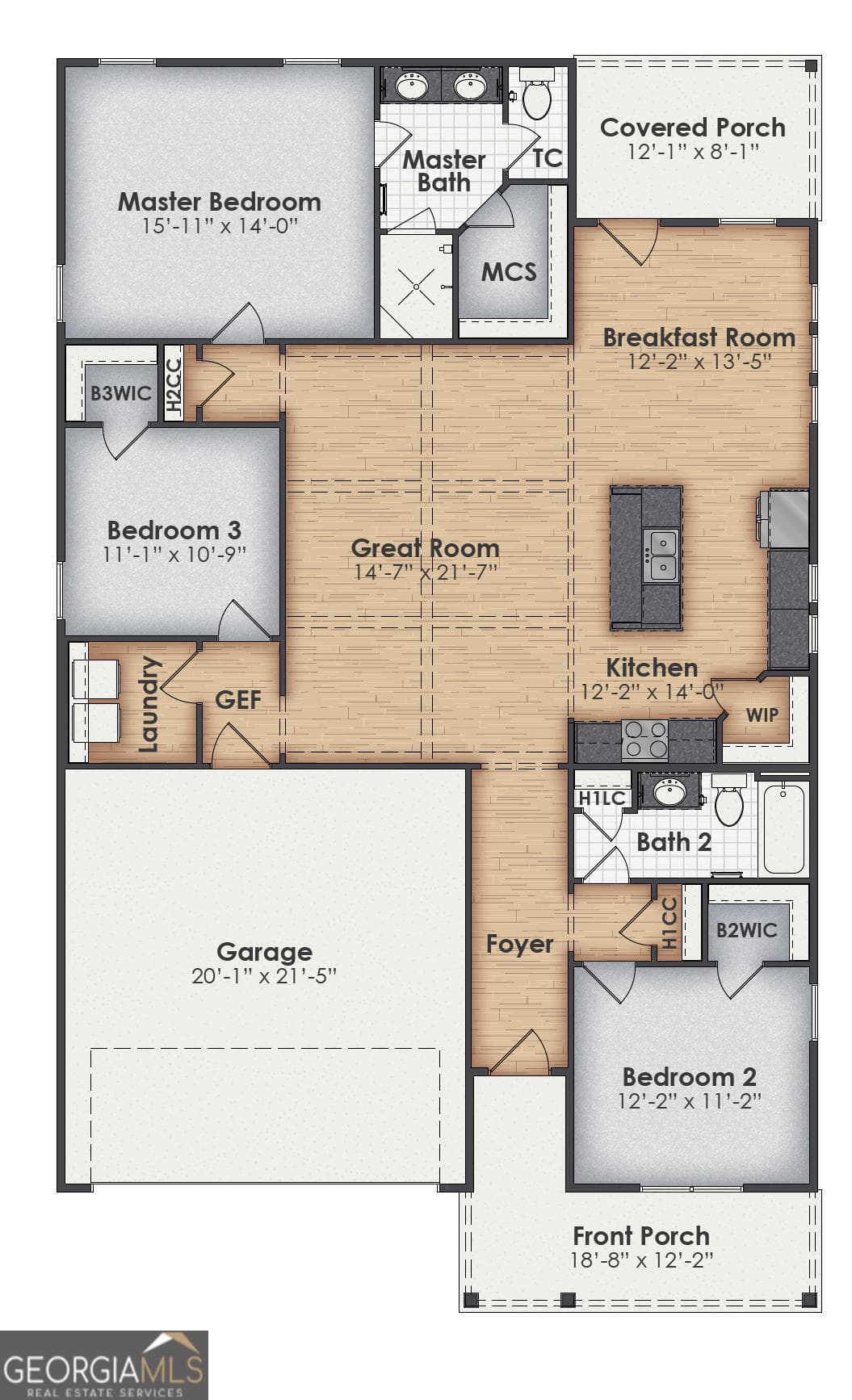 3 bedroom, 2 bathroom, 1,781 sq ft single family residence for sale at 148 Chinaberry Street, Pine Mountain, GA 31822 — photo 2