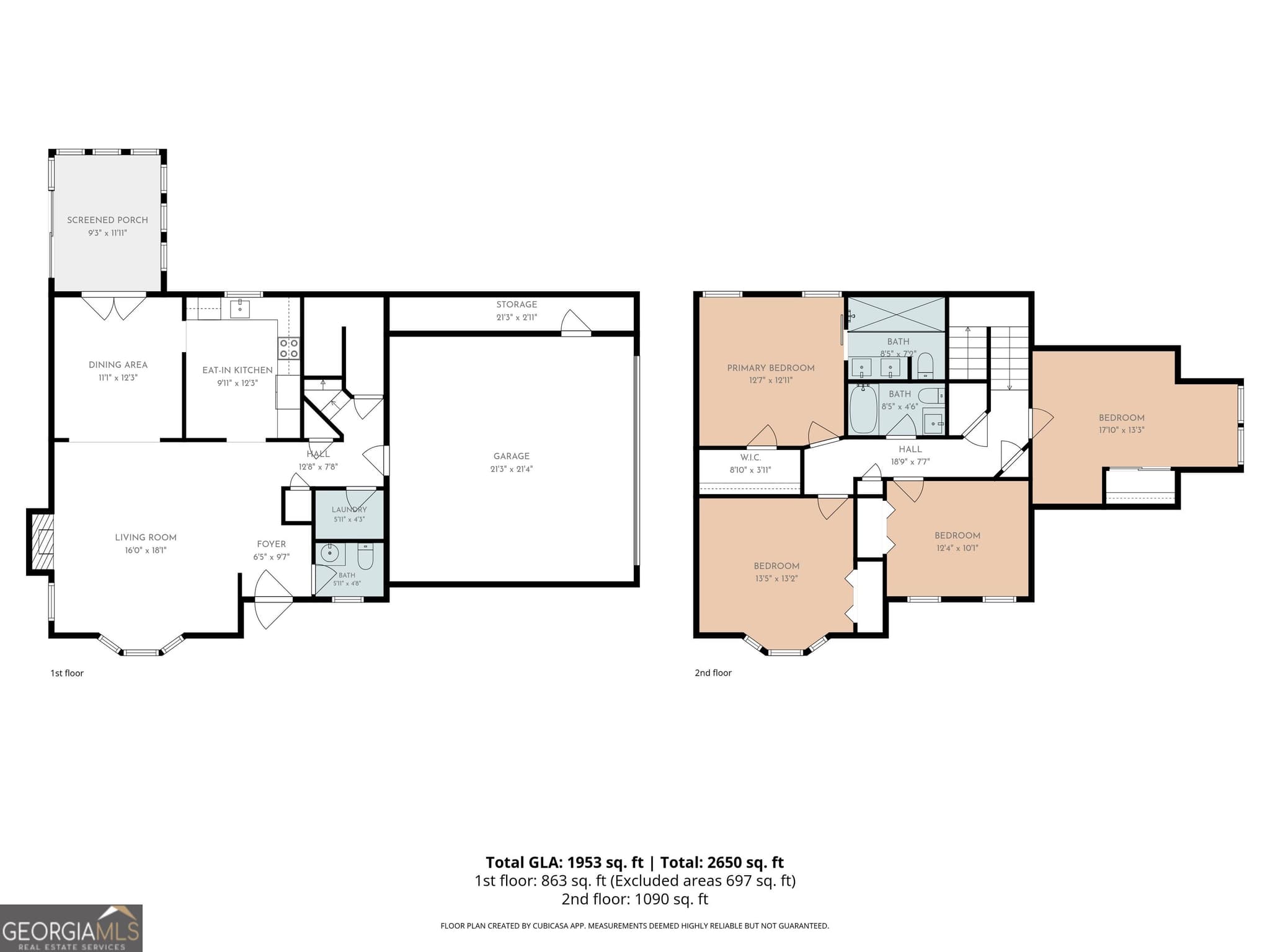 4 bedroom, 2.5 bathroom, 2,058 sq ft single family residence for sale at 1359 Fischer Road, Sharpsburg, GA 30277 — photo 6