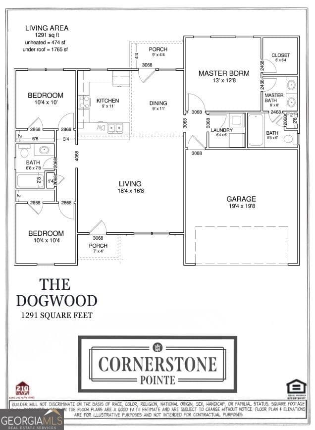 3 bedroom, 2 bathroom, 1,291 sq ft single family residence for sale at 116 Landmark Circle LOT 53, Statesboro, GA 30458 — photo 4