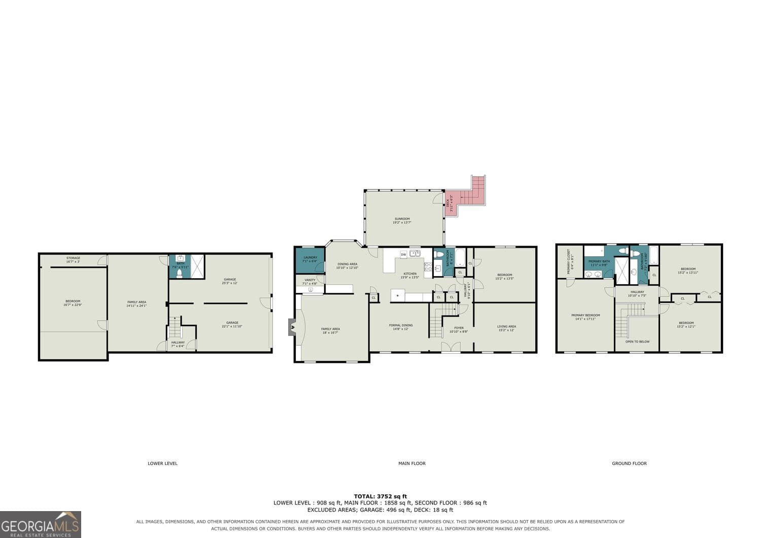 4 bedroom, 4 bathroom, 5,296 sq ft single family residence for rent at 6546 Rosecommon Drive, Peachtree Corners, GA 30092 for $4,300 a month — photo 4