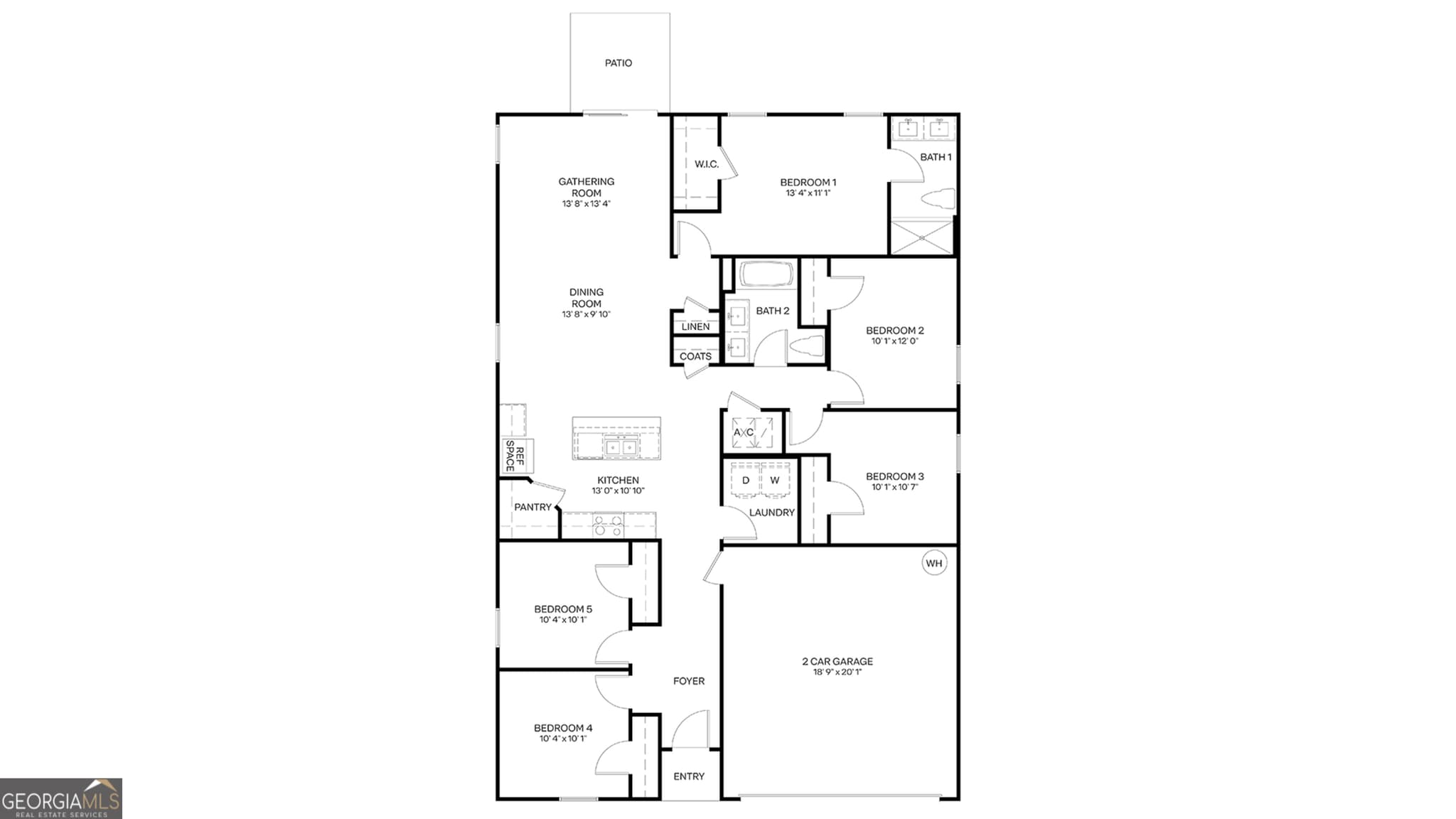 5 bedroom, 2 bathroom, 1,657 sq ft single family residence for sale at 113 Red Oak Court, Kingsland, GA 31548 — photo 2