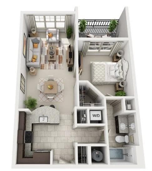 1 bedroom, 1 bathroom, 802 sq ft apartment for rent at 3695 Cumberland Boulevard 1136, Atlanta, GA 30339 for $1,590 a month — photo 4
