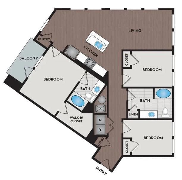 3 bedroom, 2 bathroom, 1,458 sq ft apartment for rent at 3205 Cumberland Boulevard 522, Atlanta, GA 30339 for $2,695 a month — photo 6