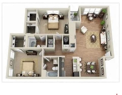2 bedroom, 2 bathroom, 1,233 sq ft apartment for rent at 2696 N Druid Hills Road 1528, Atlanta, GA 30329 for $1,805 a month — photo 1 of 34