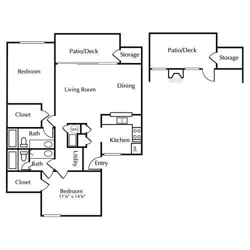 2 bedroom, 2 bathroom, 1,270 sq ft apartment for rent at 8 Cumberland Way 16-77, Smyrna, GA 30080 for $1,826 a month — photo 8