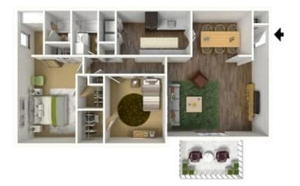 2 bedroom, 2 bathroom apartment for rent at 3100 Rainbow Forest Circle 3117-F, Decatur, GA 30034 for $1,249 a month — photo 9