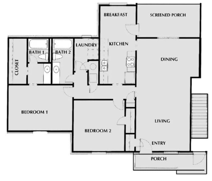 2 bedroom, 2 bathroom, 1,370 sq ft apartment for rent at 1831 Briarcliff Circle 1871A, Atlanta, GA 30329 for $1,814 a month — photo 10