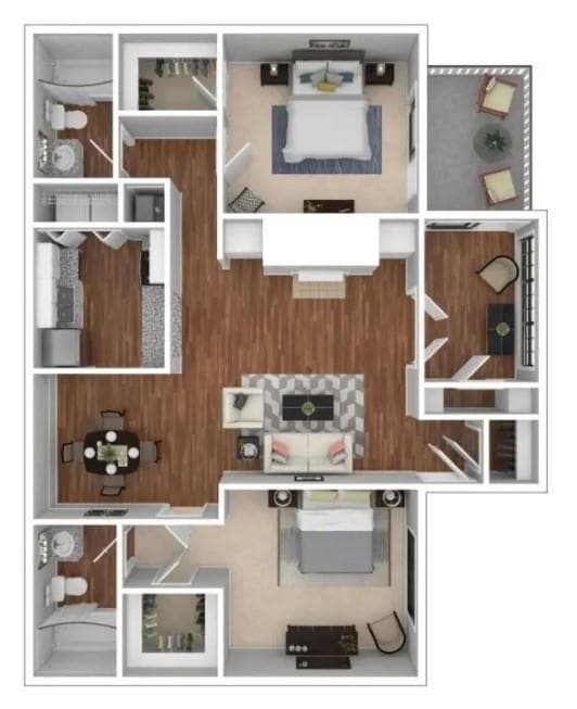 2 bedroom, 2 bathroom, 1,268 sq ft apartment for rent at 1901 Briarcliff Road 0701, Atlanta, GA 30329 for $1,505 a month — photo 10
