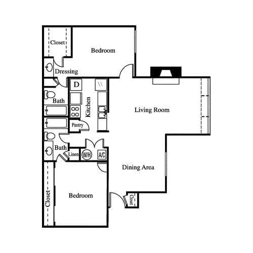 2 bedroom, 2 bathroom apartment for rent at 3885 George Busbee Parkway 1818, Kennesaw, GA 30144 for $1,481 a month — photo 7