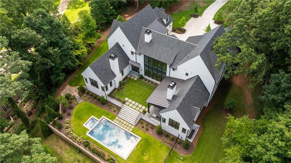 5 bedroom, 8 bathroom, 12,867 sq ft single family residence sold at 1235 Mount Paran Road, Atlanta, GA 30327