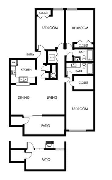 3 bedroom, 2 bathroom, 1,479 sq ft apartment for rent at 8 Cumberland Way 12-100, Smyrna, GA 30080 for $2,236 a month — photo 8
