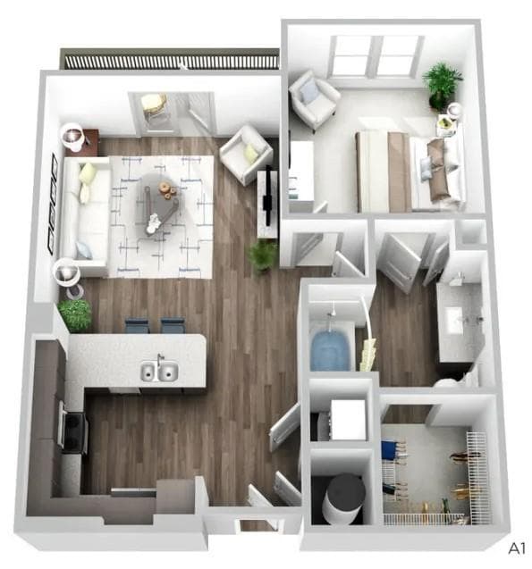 1 bedroom, 1 bathroom, 765 sq ft apartment for rent at 910 Deerfield Crossing Drive 15112, Alpharetta, GA 30004 for $1,618 a month — photo 9