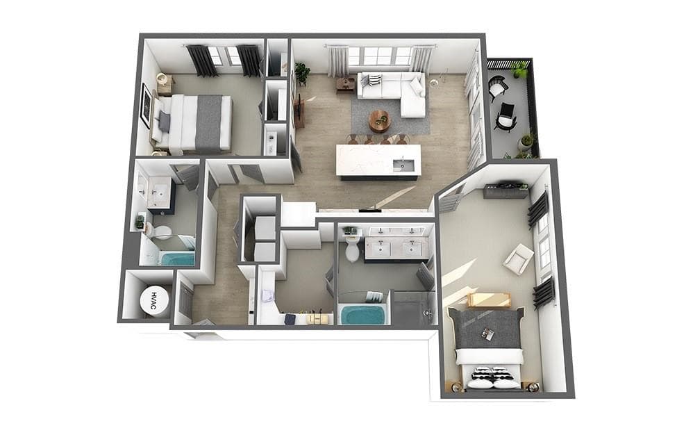 2 bedroom, 2 bathroom, 1,082 sq ft apartment for rent at 6500 Halcyon Way 272, Alpharetta, GA 30005 for $2,515 a month — photo 10