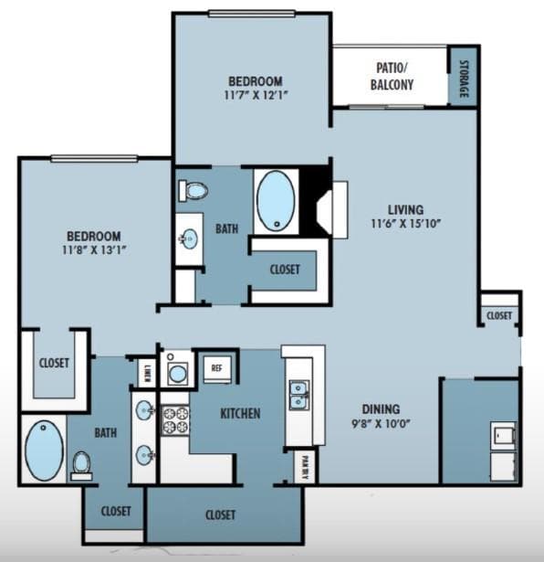 2 bedroom, 2 bathroom, 1,294 sq ft apartment for rent at 2158 Cumberland Parkway 05206, Atlanta, GA 30339 for $1,633 a month — photo 10