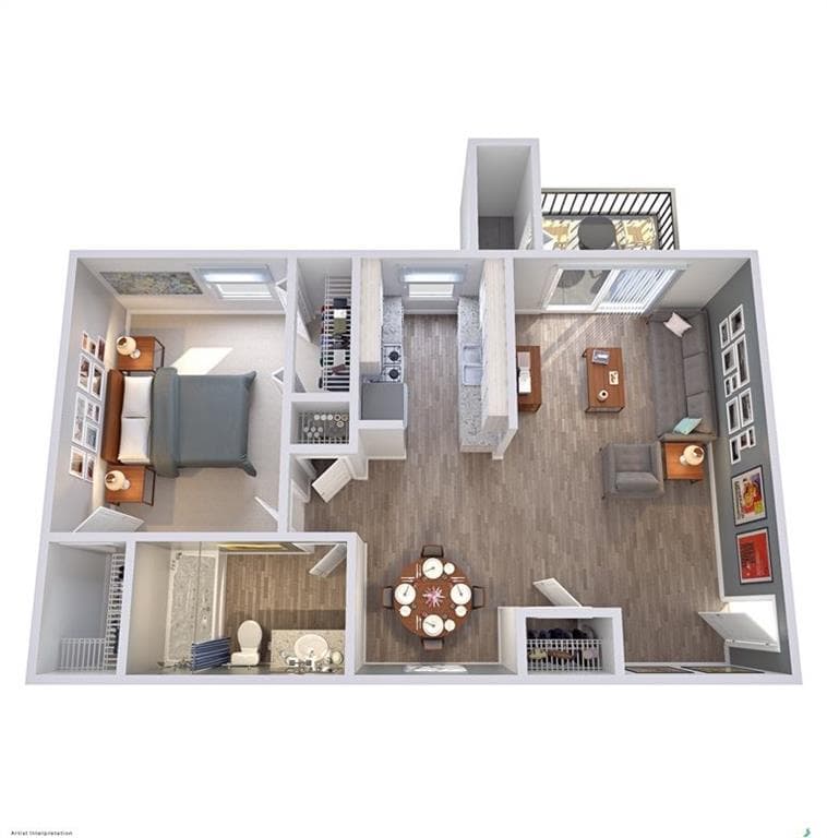 1 bedroom, 1 bathroom, 718 sq ft apartment for rent at 1067 Pitts Road 1050_H, Sandy Springs, GA 30350 for $1,009 a month — photo 9