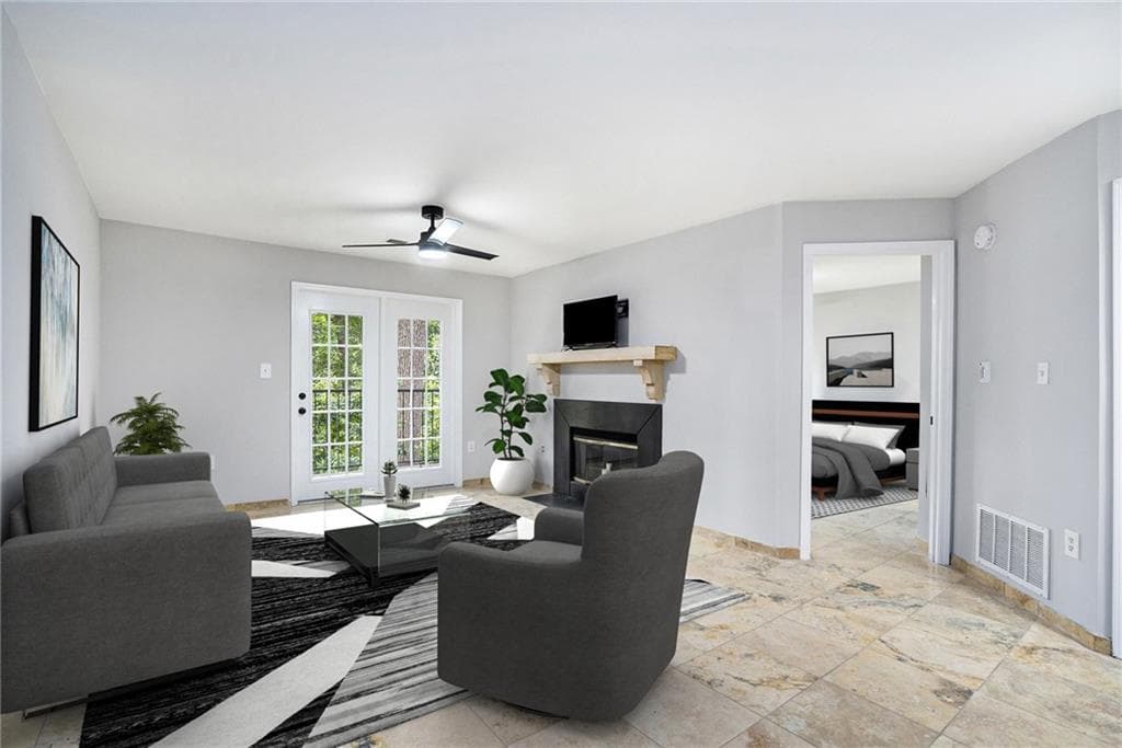 1 bedroom, 1 bathroom, 713 sq ft condominium sold at 3655 Habersham Road #141 B, Atlanta, GA 30305