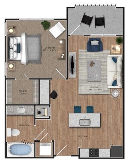 1 bedroom, 1 bathroom, 754 sq ft apartment for rent at 1045 Old Peachtree Road 5108, Suwanee, GA 30024 for $1,619 a month — photo 9