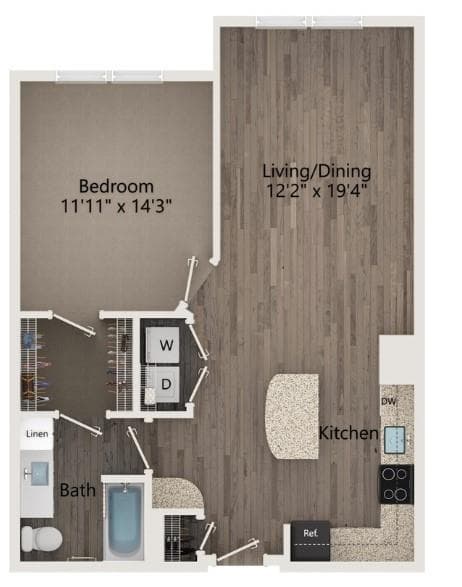 1 bedroom, 1 bathroom, 732 sq ft apartment for rent at 1295 Dresden Drive 558, Atlanta, GA 30319 for $1,781 a month — photo 7