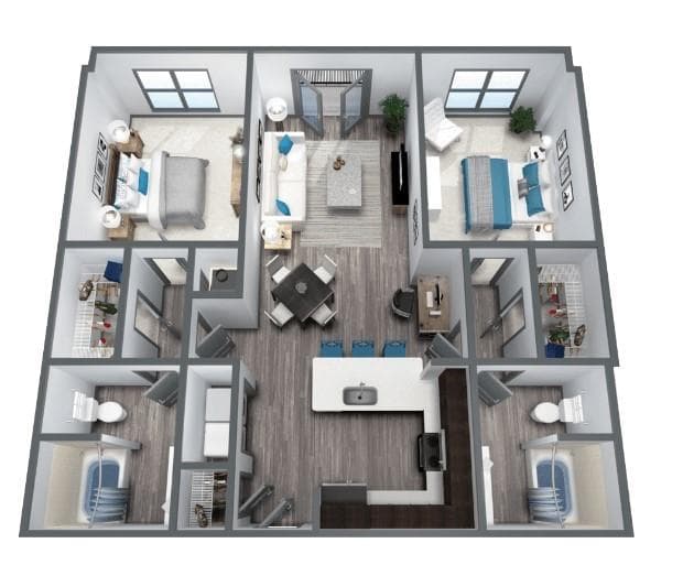 2 bedroom, 2 bathroom, 1,180 sq ft apartment for rent at 960 E Paces Ferry Road 0247, Atlanta, GA 30326 for $1,954 a month — photo 9