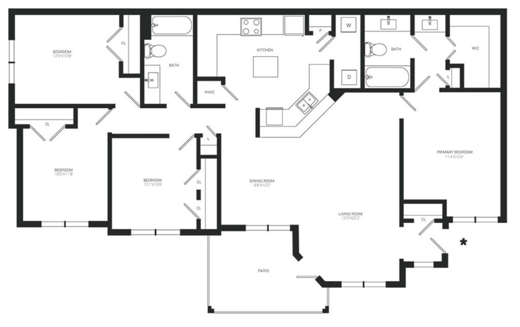 4 bedroom, 2 bathroom, 1,690 sq ft apartment for rent at 415 Morgan Falls Road 02106, Atlanta, GA 30350 for $2,443 a month — photo 8