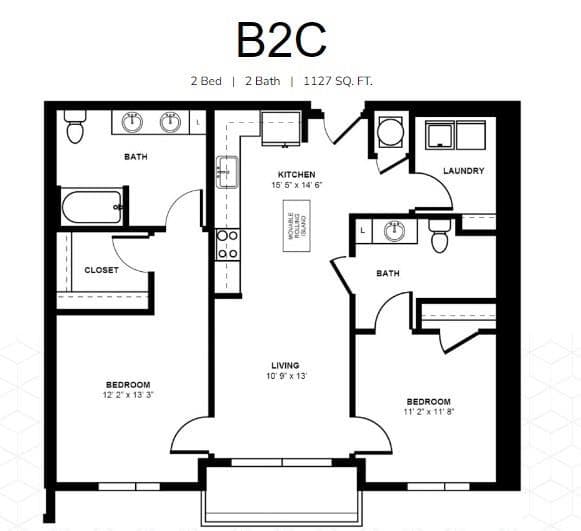 2 bedroom, 2 bathroom, 1,501 sq ft apartment for rent at 20 Terminus Place A-1506, Atlanta, GA 30305 for $2,525 a month — photo 9