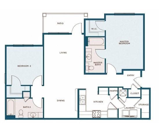 2 bedroom, 2 bathroom, 1,114 sq ft apartment for rent at 11000 Lakefield Drive 02004, Atlanta, GA 30097 for $1,884 a month — photo 9