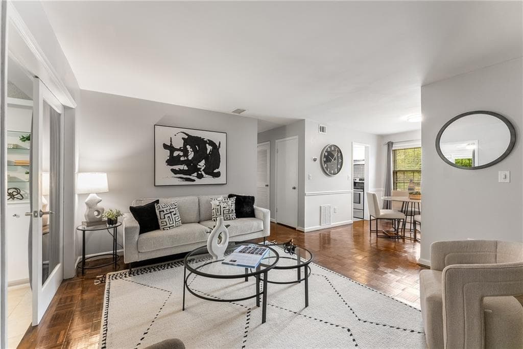 1 bedroom, 1 bathroom, 812 sq ft condominium sold at 46 Monet Court, Atlanta, GA 30327