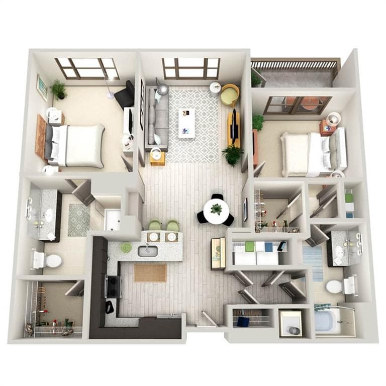 2 bedroom, 2 bathroom, 1,126 sq ft apartment for rent at 464 Bishop Street 01-310, Atlanta, GA 30318 for $2,045 a month — photo 5