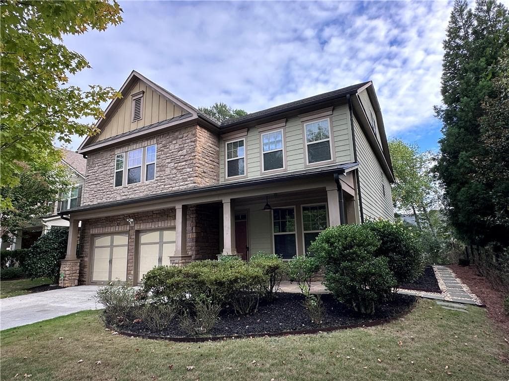 5 bedroom, 4 bathroom, 3,789 sq ft single family residence sold at 1140 Krobot Way, Alpharetta, GA 30004