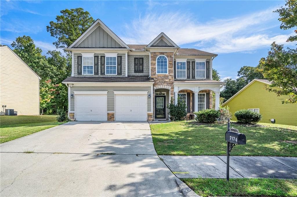 4 bedroom, 3 bathroom, 2,952 sq ft single family residence sold at 7174 Flagstone Place, Union City, GA 30291