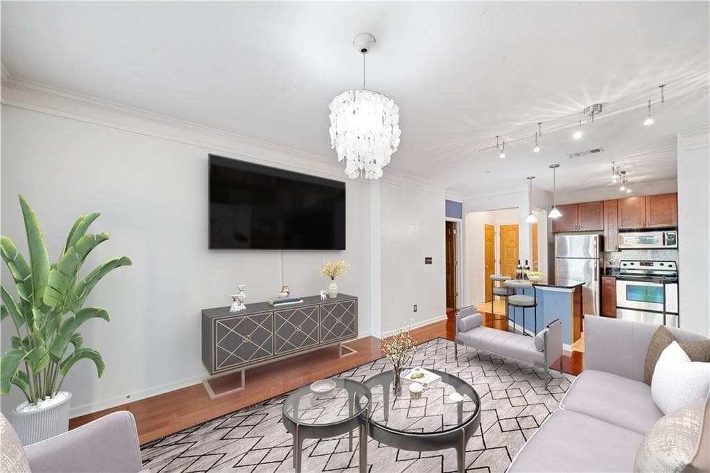 1 bedroom, 1 bathroom condominium sold at 400 17th Street 2120, Atlanta, GA 30363