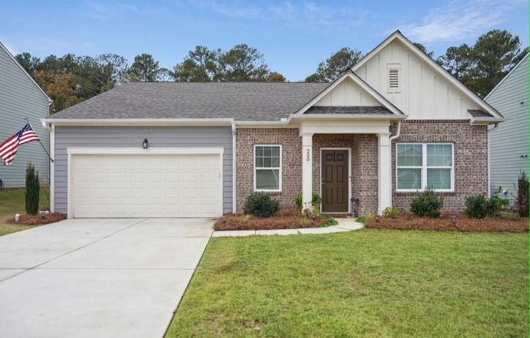 3 bedroom, 2 bathroom single family residence sold at 220 Mccall Way, Monroe, GA 30655
