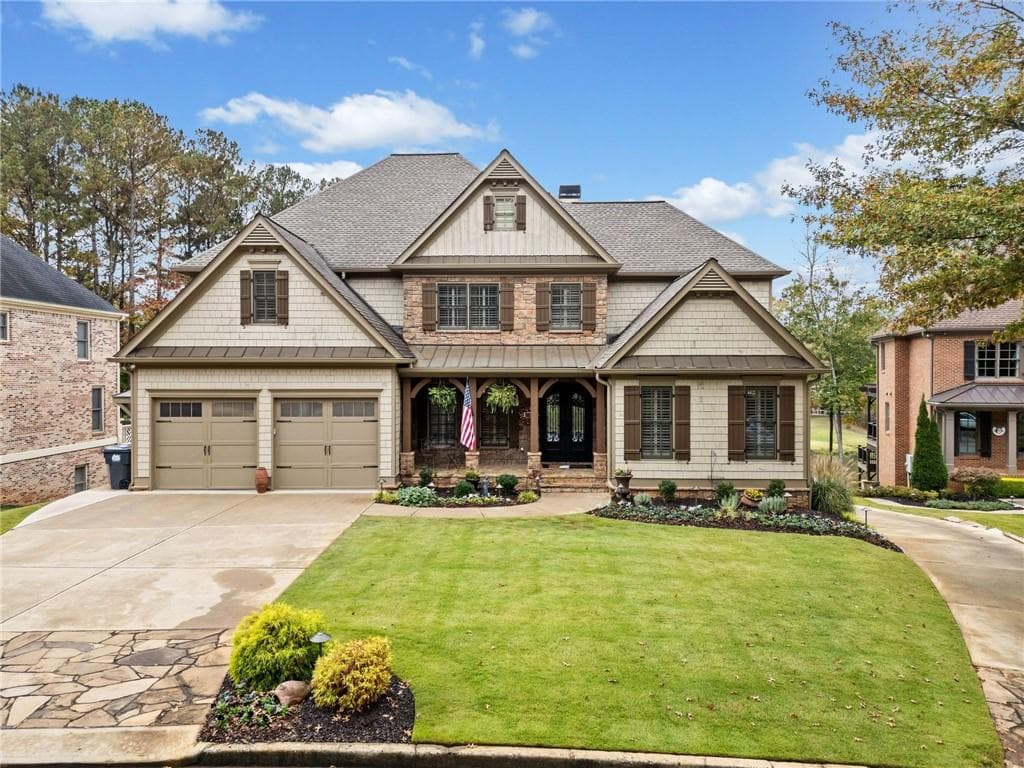 6 bedroom, 6 bathroom, 6,923 sq ft single family residence sold at 1617 Fernstone Drive, Acworth, GA 30101