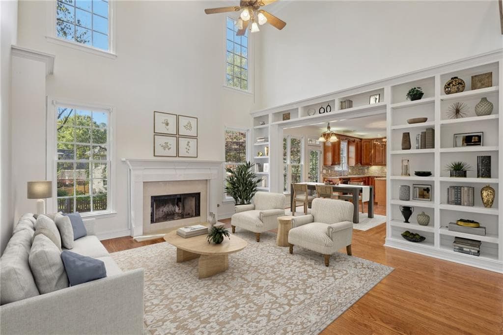 7 bedroom, 6 bathroom, 5,779 sq ft single family residence sold at 525 Rose Border Drive, Roswell, GA 30075