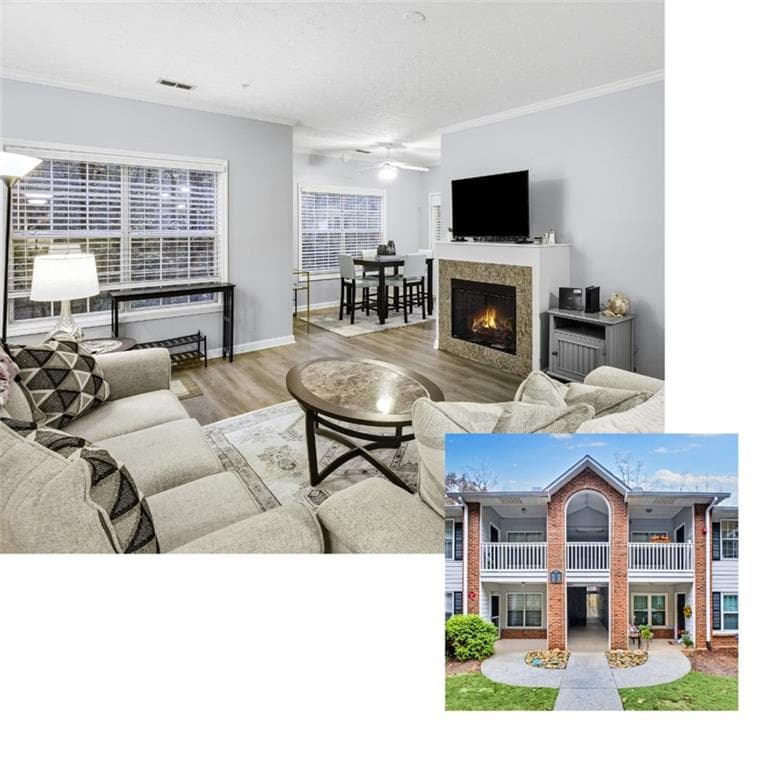 2 bedroom, 2 bathroom, 1,249 sq ft condominium sold at 102 Streamside Drive, Roswell, GA 30076
