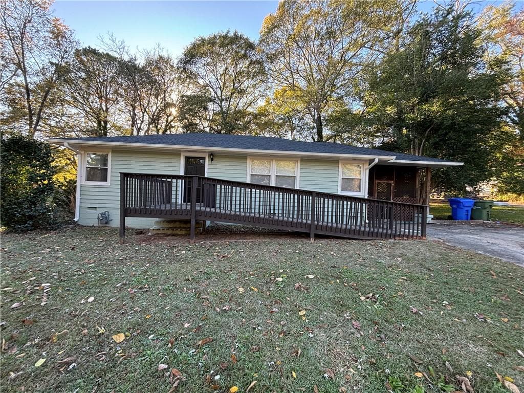 3 bedroom, 1 bathroom single family residence sold at 2443 Spring Garden Drive, Atlanta, GA 30315