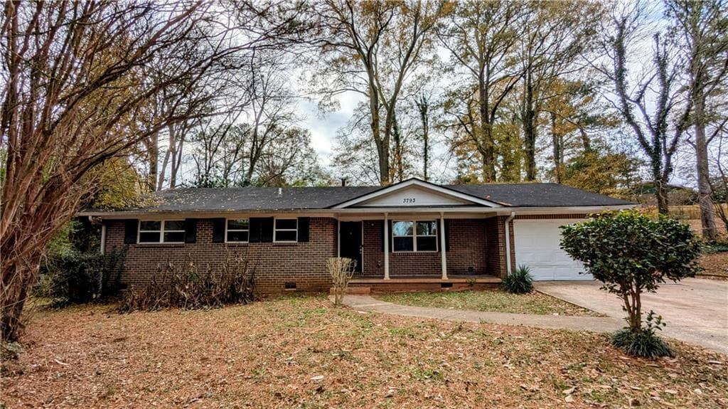 3 bedroom, 2 bathroom single family residence sold at 3793 Rainbow Drive, Decatur, GA 30034