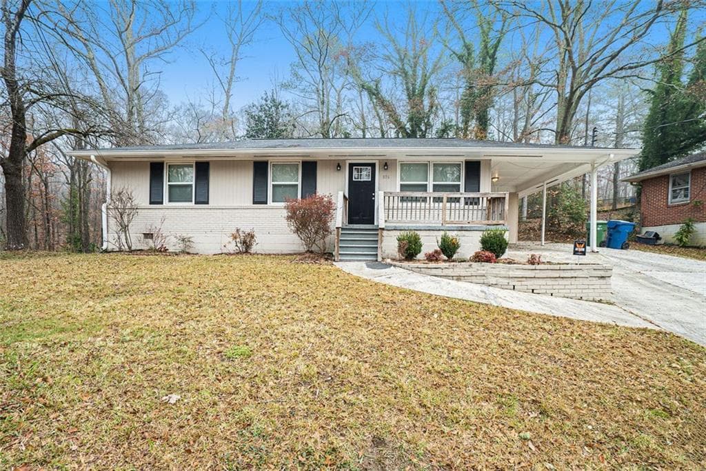 3 bedroom, 2 bathroom, 1,032 sq ft single family residence sold at 876 HUTCHENS Road, Atlanta, GA 30354