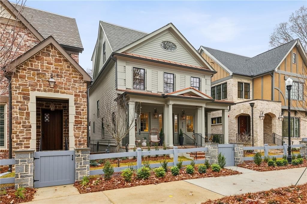 3 bedroom, 4 bathroom single family residence sold at 109 Cumming Street, Alpharetta, GA 30009