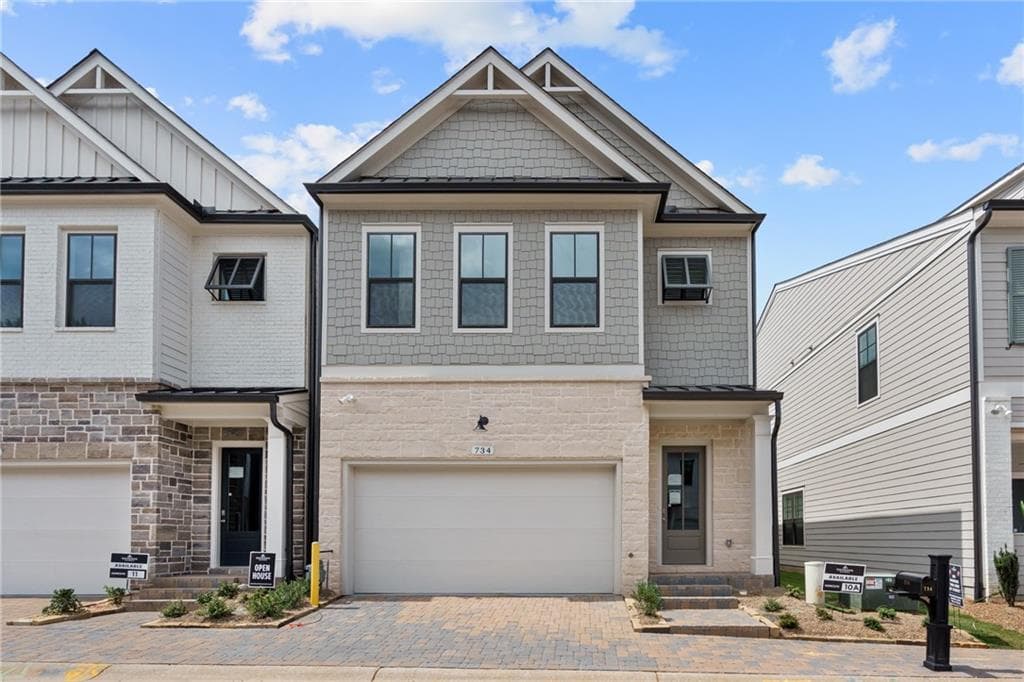3 bedroom, 4 bathroom single family residence sold at 734 Stickley Oak Way, Woodstock, GA 30189