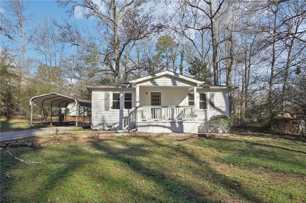 3 bedroom, 2 bathroom, 1,094 sq ft single family residence sold at 4106 Newman Ellis Road, Douglasville, GA 30134