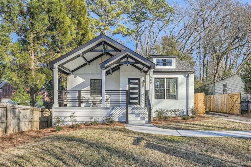 3 bedroom, 2 bathroom, 1,652 sq ft single family residence sold at 668 Stokeswood Avenue, Atlanta, GA 30316