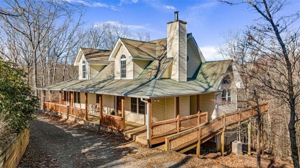 3 bedroom, 3 bathroom single family residence sold at 1410 Camp Branch Road, Ellijay, GA 30540