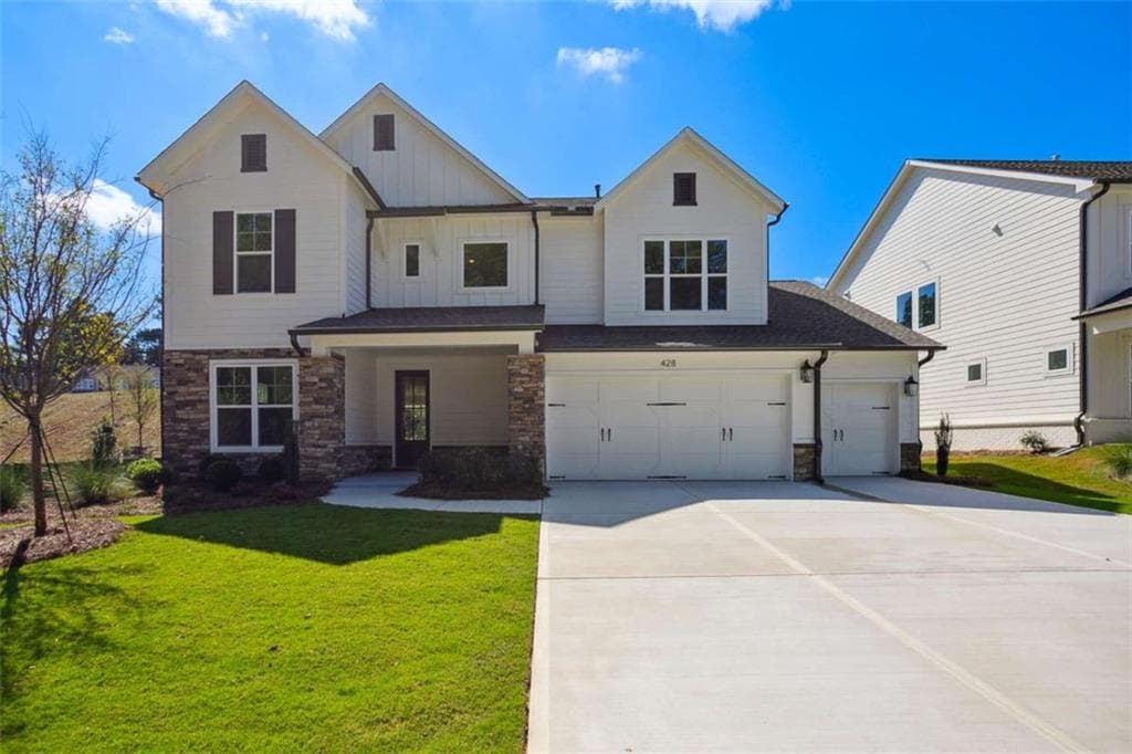 5 bedroom, 4 bathroom single family residence sold at 428 Maypop Lane, Woodstock, GA 30188
