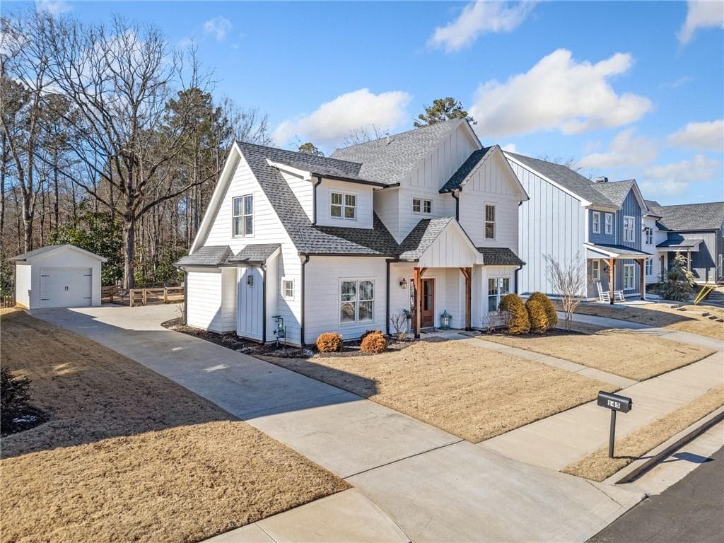 4 bedroom, 4 bathroom single family residence sold at 145 Grogan Street, Ball Ground, GA 30107