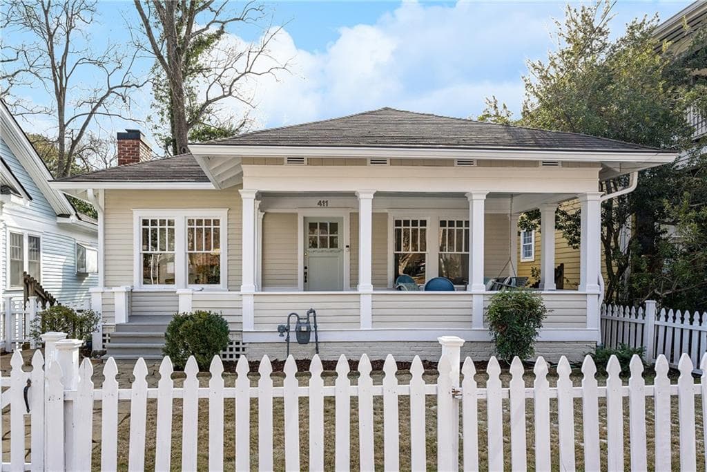 3 bedroom, 3 bathroom, 2,203 sq ft single family residence sold at 411 N Highland Avenue, Atlanta, GA 30307