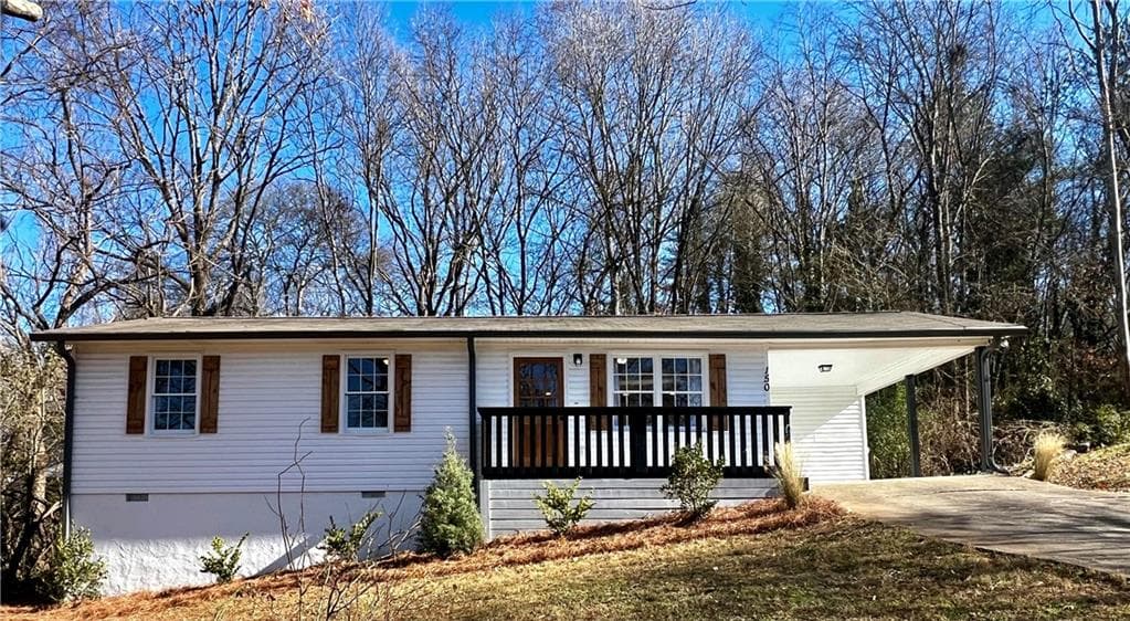 3 bedroom, 2 bathroom single family residence sold at 150 Meridian Street, Canton, GA 30114