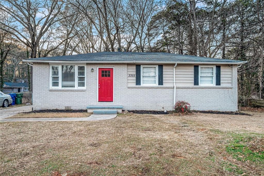 3 bedroom, 1 bathroom, 1,025 sq ft single family residence sold at 3355 RENAULT Road, Atlanta, GA 30354