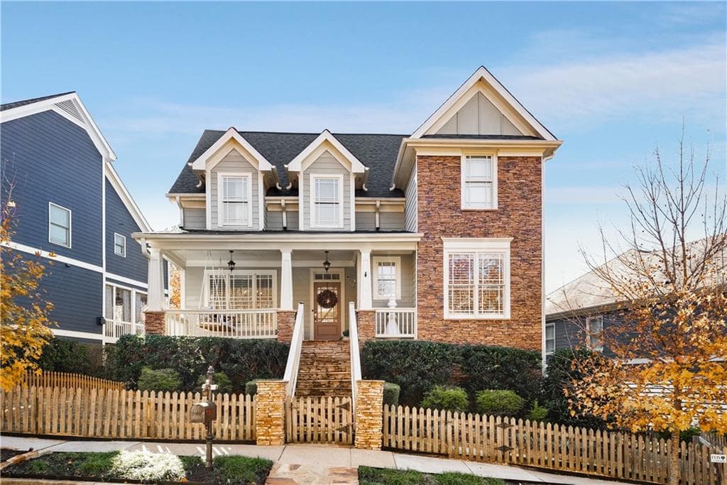 4 bedroom, 4 bathroom, 3,786 sq ft single family residence sold at 1617 Gilstrap Lane, Atlanta, GA 30318