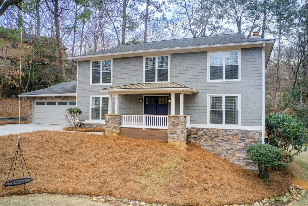 5 bedroom, 4 bathroom, 3,898 sq ft single family residence sold at 9385 N Lake Drive, Roswell, GA 30076